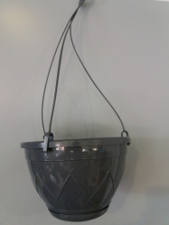 Кашпо Лилия Подвесная 2,5л. Антрацит (Santino)