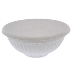 Кашпо-миска ЛИВИЯ D500мм. Мраморный М3195 (М-пласт.)