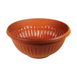 Кашпо-миска ЛИВИЯ D300мм. Терракотовый М3193 (М-пласт.)