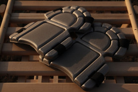 Наколенники универсальные с ремнями серые арт.0231