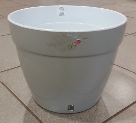 Кашпо АСТИ 12л. Серый-Белый (Santino)