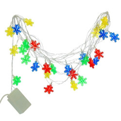 618548 Эл.гирлянда Снежинка 28 светодиодов 4 режим 5,5м