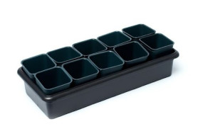 Рассадник на 10 стаканчиков черный (Ижевск)