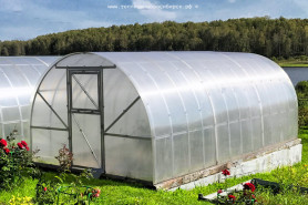 Теплица Алтайская ПРО дл.4м. шир.3м. (под поликарб.)