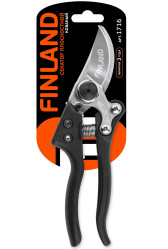 Секатор FINLAND плоскостной 215мм, D20мм, кованые лезвия 1716