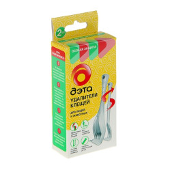 ДЭТА Удалитель клещей для людей и животных набор