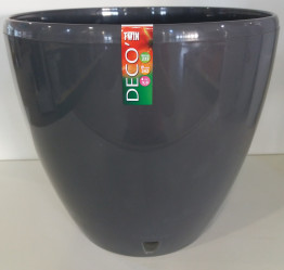 Кашпо DECO TWIN 9л. Антрацит (Santino)