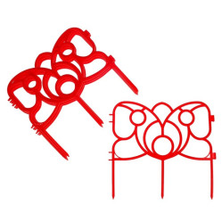 Забор декорат. Бабочка красный (арт.КА1179)