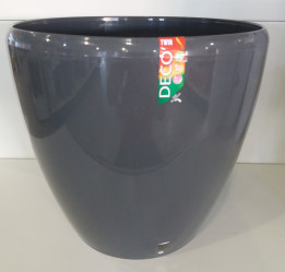 Кашпо DECO TWIN 12л. Антрацит (Santino)
