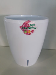 Кашпо Орхидея TWIN 2л. Белый (Santino)
