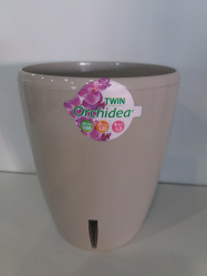 Кашпо Орхидея TWIN 1,3л. Песочный (Santino)