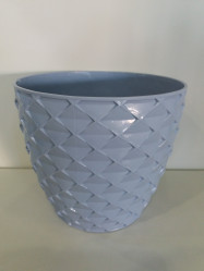 Кашпо Кападоки с пристегивающимся дном 1,4л. Прозрачный голубой (Santino)