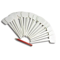 Бирки, крепежи, проволока - Ярлык LIST'OK T-обр.формы 20см 25 шт LBR 10012