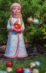 Фигура Снегурочка сказочная 20х17х43см. Ф079