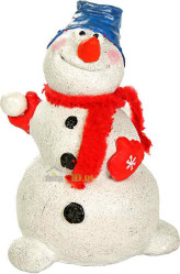 Фигура Снеговичок 9х9х12см. Ф060