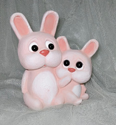 Фигура Зефирные зайчики 13х20х22см. Ф104