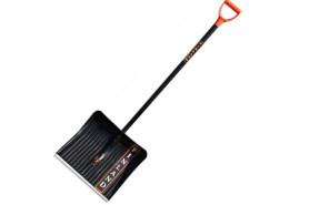 Лопата снеговая FINLAND 500х410х1500мм с дерев. черенком 1023-Ч