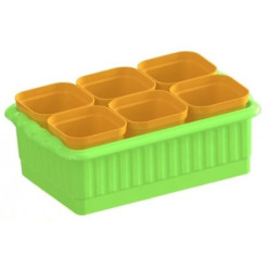 Рассадник "Дом и Дача" на 6 стаканчиков Цветной (Ижевск)