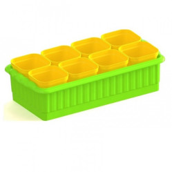 Рассадник "Дом и Дача" на 8 стаканчиков Цветной (Ижевск)