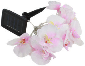 Светильник садовый ЭРА на солн.батарее, пластм., гирлянда ОРХИДЕИ, 420 см SL-PL420-FOD12