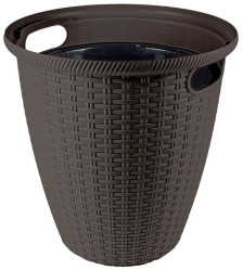 Кашпо Ротанг 380мм 30л./16л. Горький шоколад (ПР) ING50030ВНГ