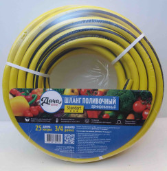 Шланг ДАЧАtime Standart армиров. желт./черн. 3/4' х 25м.