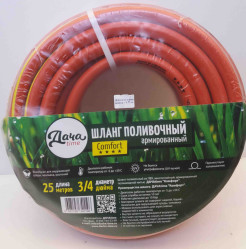 Шланг ДАЧАtime Comfort армиров. красн./желт. 3/4' х 25м.