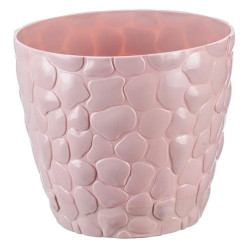 Кашпо КАМНИ с поддоном D220мм 4,8л. чайная роза М3174 (М-пласт.)