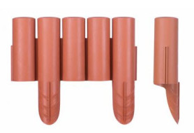 Бордюр садовый FINLAND пластм., терракотовый (набор 4шт.) 1804-2