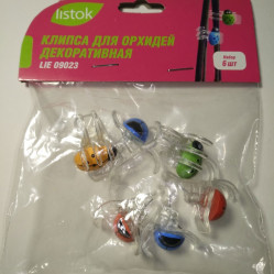 Клипсы LIST'OK д/орхидей Божья коровка 6 шт LIE09023