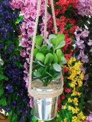 Кашпо подвесное 16.5*26см Трава 10*8*11 DTG-02 ВК-215