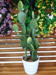 Кактус в кашпо Н63см d 18см 9165-171 ВК-337