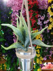 Кашпо подвесное 16,5*24см Суккулент 10*8*11 DTG-07 ВК-217