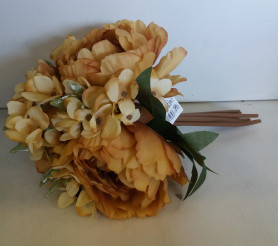 Букет Пионы желтые 7 веток Н33см ВК-277