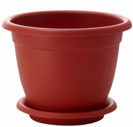 Горшок Борнео №4 210мм с подставкой терракотовый (ПР) ING42021FТР
