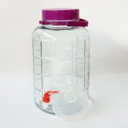 Бутыль Лимонадница 8л с пластик. краном+пластик. крышка+ручка ВРТ-02