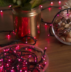 Эл.гирл. Нить (7м. 180 ламп) 220V, нить темная, свечение Фиолет 187158 (СЛ)