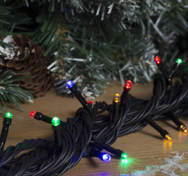 Эл.гирл. уличная Нить (10м.) 3W LED-100-220V, нить темная, свечение Мульти 187242 (СЛ)