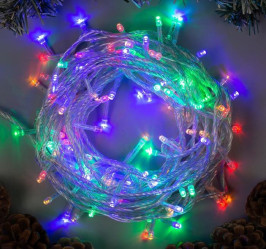 Эл.гирл. Нить (10м.) LED-100-220V, нить прозрачн, свечение Мульти 3556779 (СЛ)