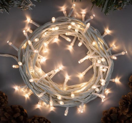 Эл.гирл. Нить (10м.) LED-100-220V, нить белая, свечение Тёплое Белое 3556797 (СЛ)