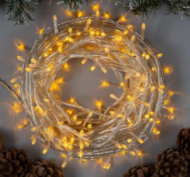 Эл.гирл. Нить (20м.) LED-200-220V, нить прозрачн, свечение Желтое 3556808 (СЛ)
