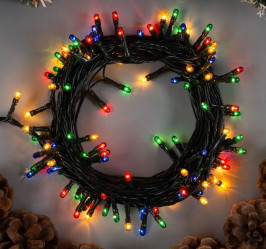 Эл.гирл. Нить (5,5м. 140 ламп) 220V, нить темная, свечение Мульти 670999 (СЛ)