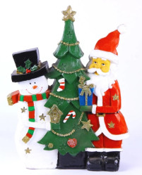 Дед Мороз со снеговиком Н-46см Т-С