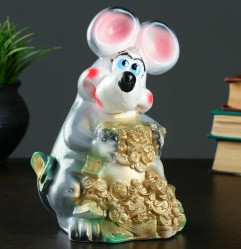 Копилка-Мышка с мешком Н14см