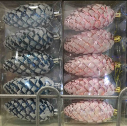 Шар Шишки микс 8см (уп.5шт) ВК-805