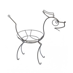 Кованая Подставка настольная Собака на 1 горшок М0000211