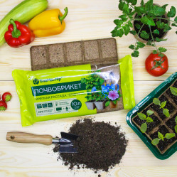 Почвобрикет БиоМастер Крепкая рассада 10л.