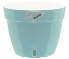 Кашпо АСТИ 2,5л. Ментоловый-Белый (Santino)