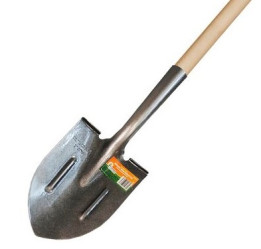 Лопата Урожайная сотка штыковая ЛД дамская с ребр.жест с краш дер/чер S518-13