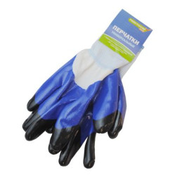 Перчатки Praktische Home, нейлон нитрил двойной облив G-115